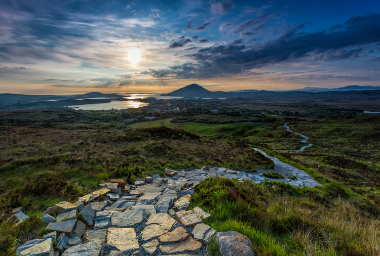 Connemara deep landscape