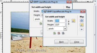 Content Aware Resizing in Gimp